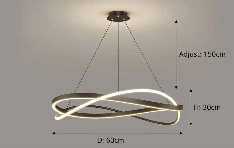 Cluster Pendant Light - Modern LED Bar Chandelier