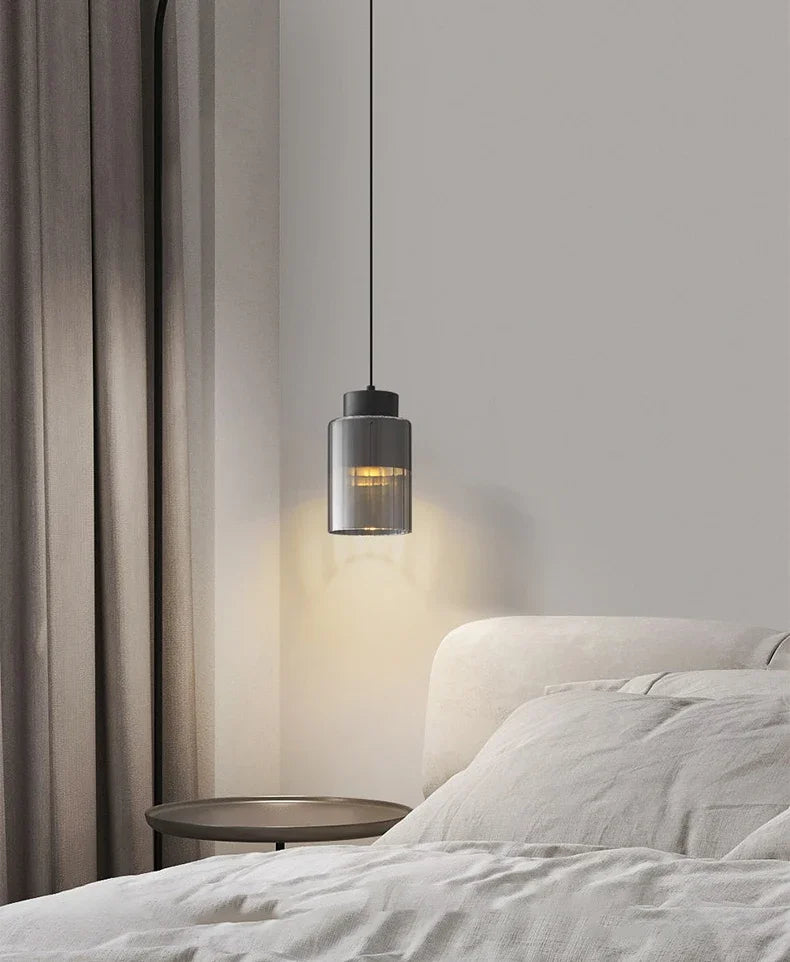 Nordic Glazen LED Hanglamp Zwart / Goud