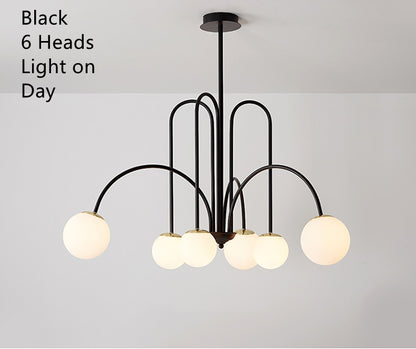 LED Pendant Light Diva - Glass Ball Chandelier