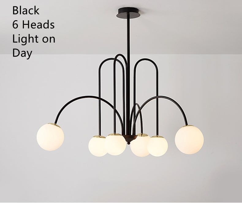 LED Pendant Light Diva - Glass Ball Chandelier