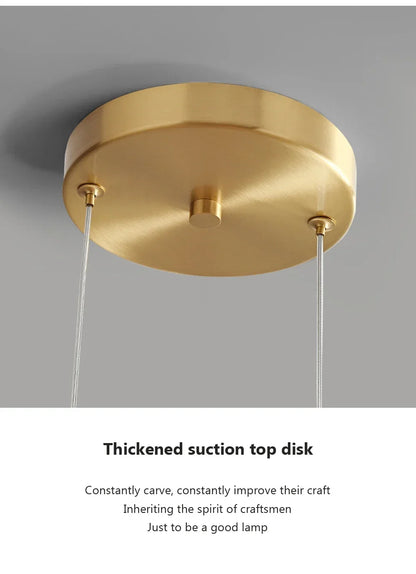 Nordic Glass Pendant Light - Minimalist Luxury Chandelier