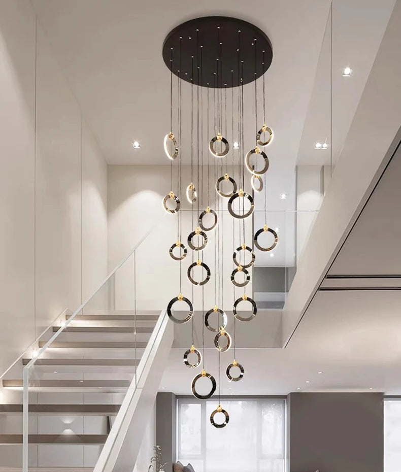 Octo - Modern LED Pendant Light Chandelier for Living Room and Staircase