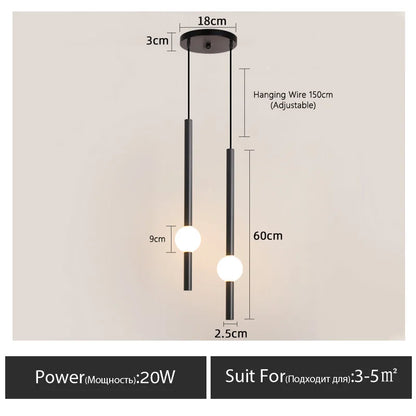 Minimalistische Nachttischleuchte – Moderne LED-Einflammenlampe