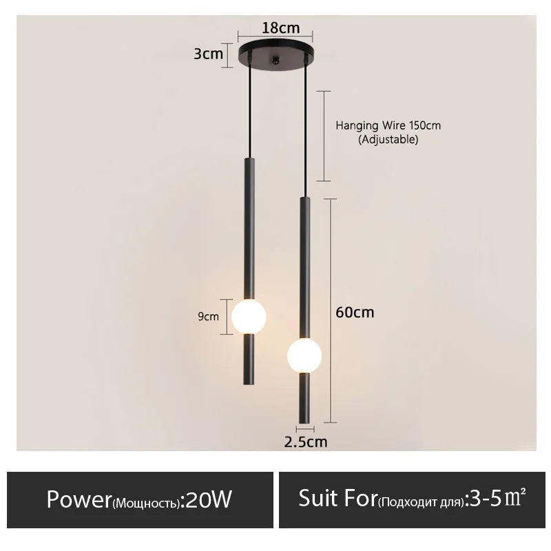 Minimalistische Nachttischleuchte – Moderne LED-Einflammenlampe