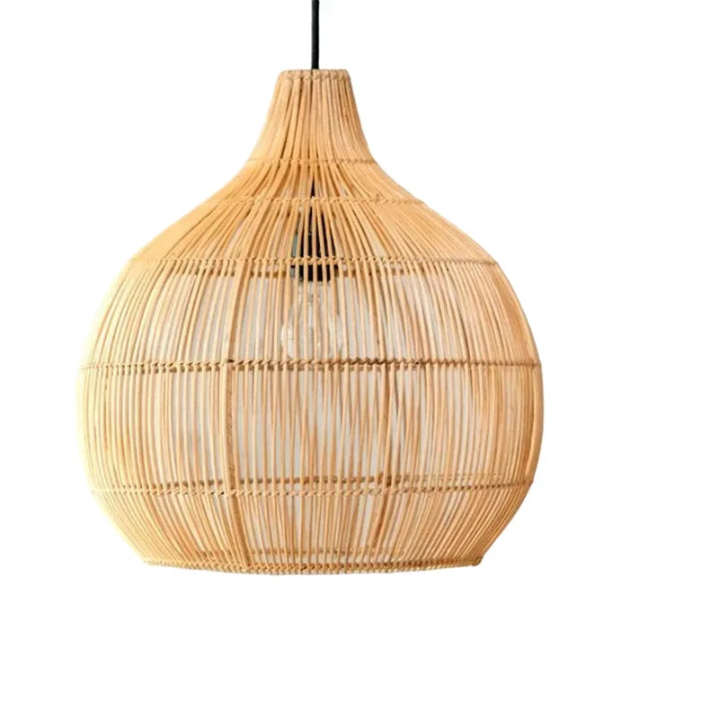 Japanese handwoven Handwoven Rattan Pendant Lamp