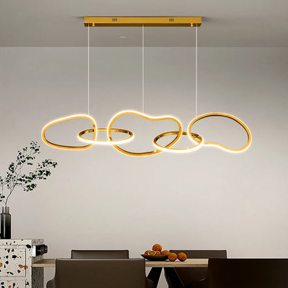 AURELIUS - Gouden Ring Eetkamer Hanglamp - Moderne LED