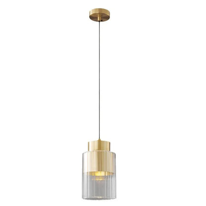 Nordic Glazen LED Hanglamp Zwart / Goud