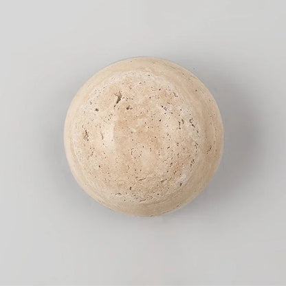 Nordic Limestone Wall Lamp - Natural Stone LED Light for Bedroom & Corridor