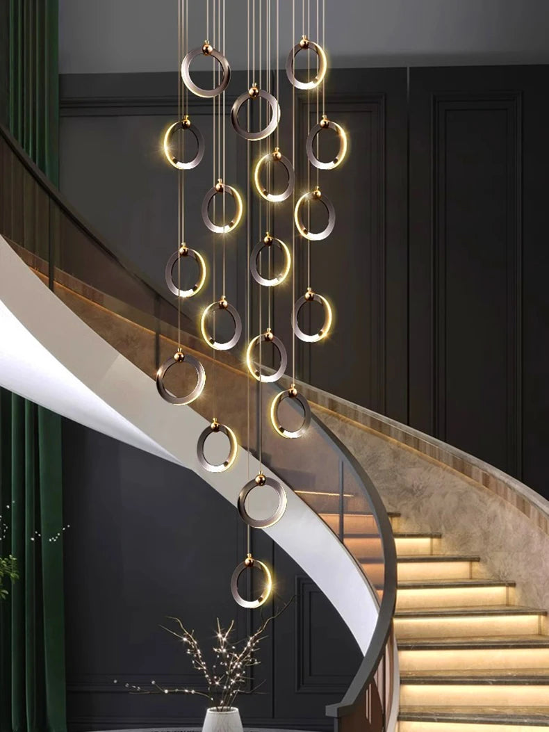 Octo - Modern LED Pendant Light Chandelier for Living Room and Staircase