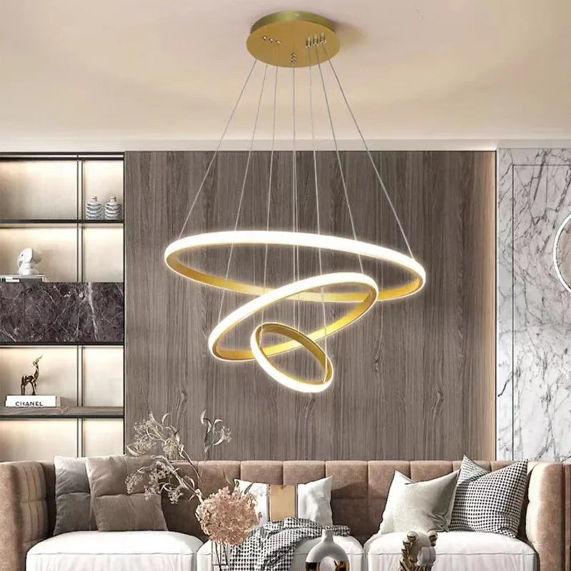 3 Rings Modern Led Ceiling Chandelier