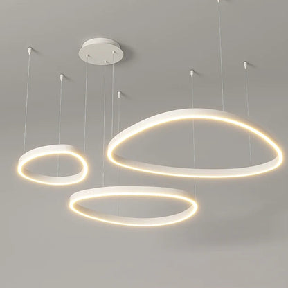 LED Ring Chandelier - Modern Pendant Light for Living Room, Bedroom & Dining Room