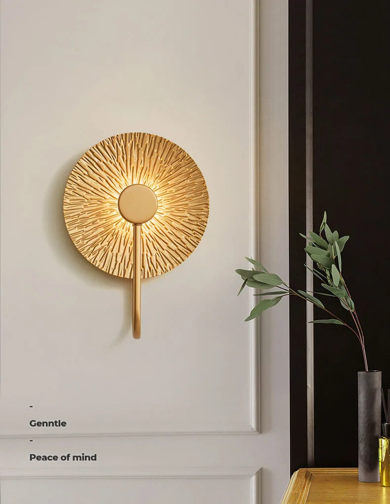 Blatt-LED-Wandleuchte – Art-déco-Nachttischleuchte