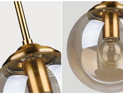 Nordische Glaspendelleuchte – Moderner LED-Kronleuchter für Wohn- und Esszimmer