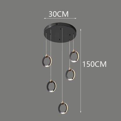 Octo - Modern LED Pendant Light Chandelier for Living Room and Staircase