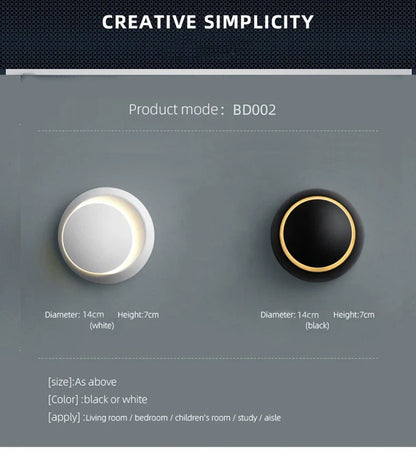 LED-wandlamp 350° draaibaar – Moderne wandverlichting voor binnen