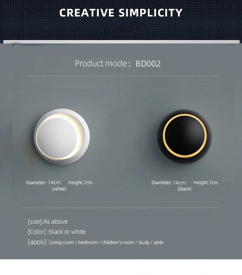 LED-wandlamp 350° draaibaar – Moderne wandverlichting voor binnen