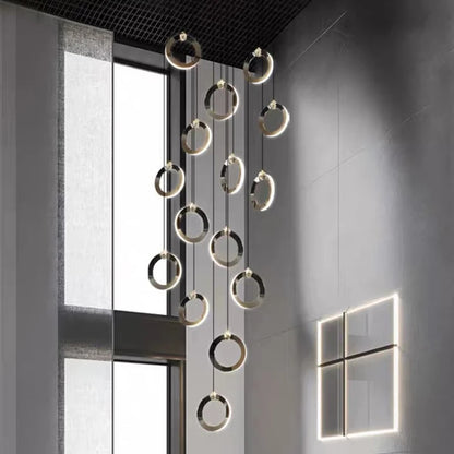 Octo - Modern LED Pendant Light Chandelier for Living Room and Staircase