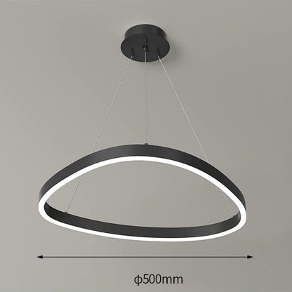 LED Ring Chandelier - Modern Pendant Light for Living Room, Bedroom & Dining Room