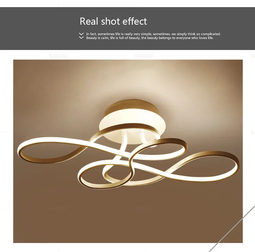 Modern LED Ceiling Chandelier - Stepless Dimming