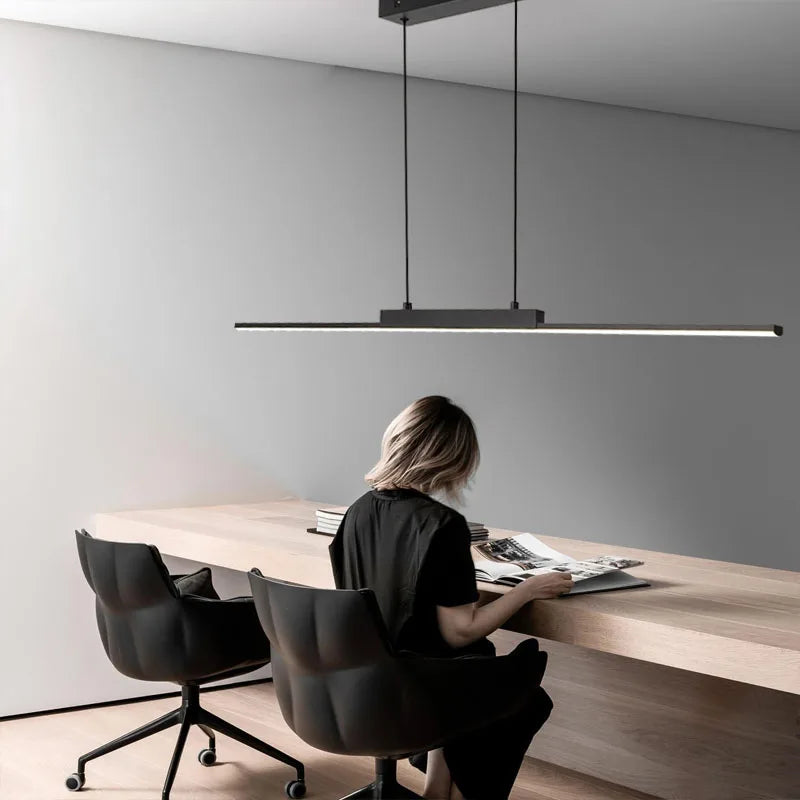 Moderne, schlichte Pendelleuchten für Esszimmer und Küche, lange Kronleuchter, Pendelleuchten für Wohnzimmer, Wohnbereich