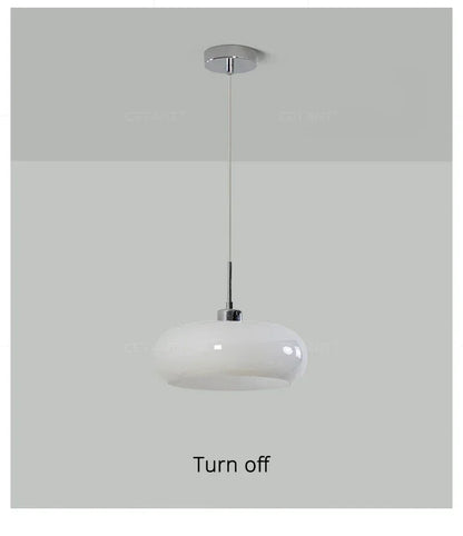 BAUHAUS Modern Glass Pendant Light - Matte Shade Hanging Lamp
