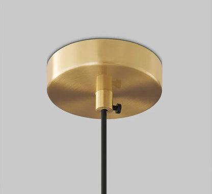 Nordic Glazen LED Hanglamp Zwart / Goud