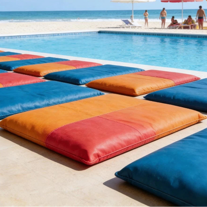 Beanbag sun lounger – Faux Leather | Multiple Colours | 70x180 & 140x180 cm