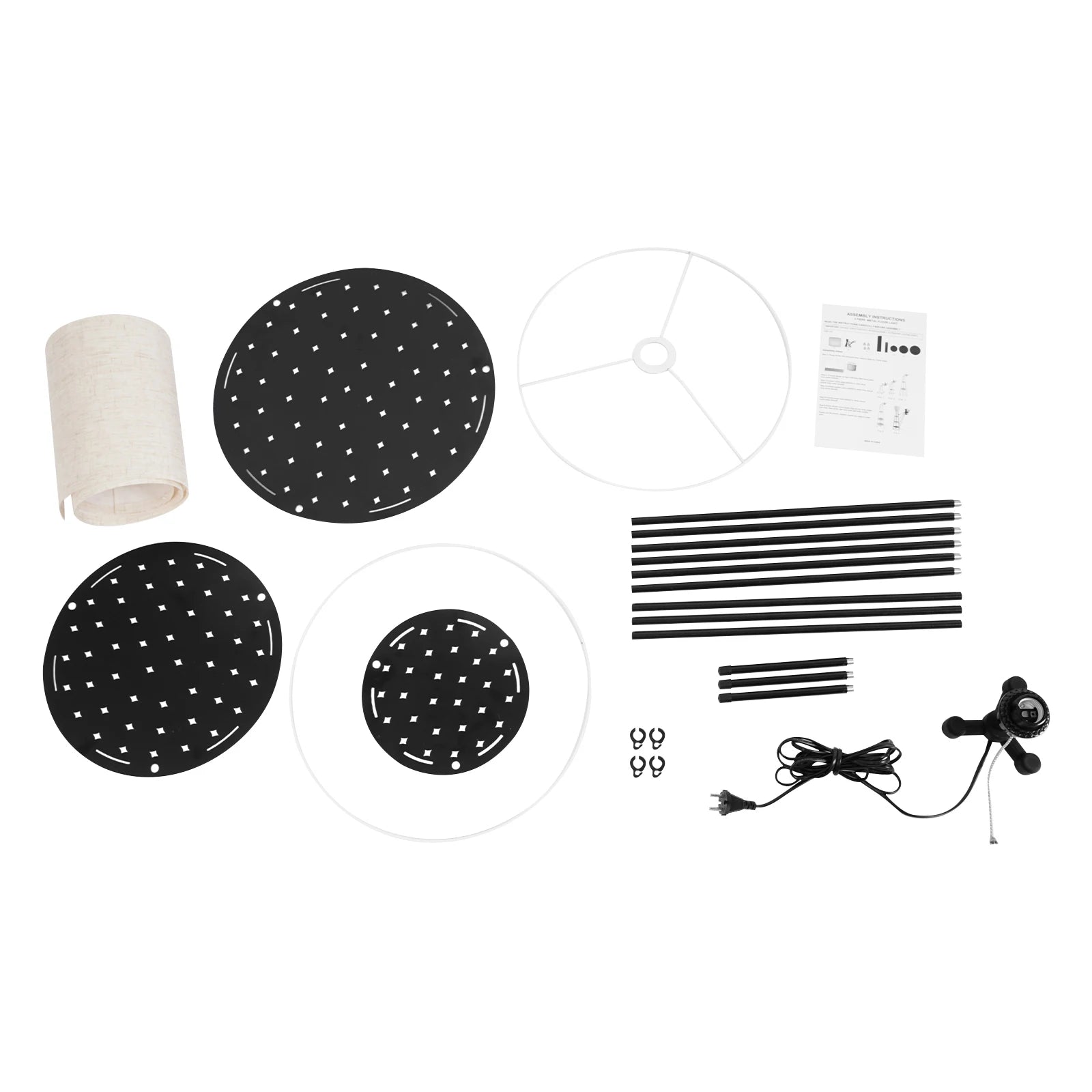 Moderne Stehleuchte mit 3-stufigem Regal – E27 Stehleuchte mit Stauraum