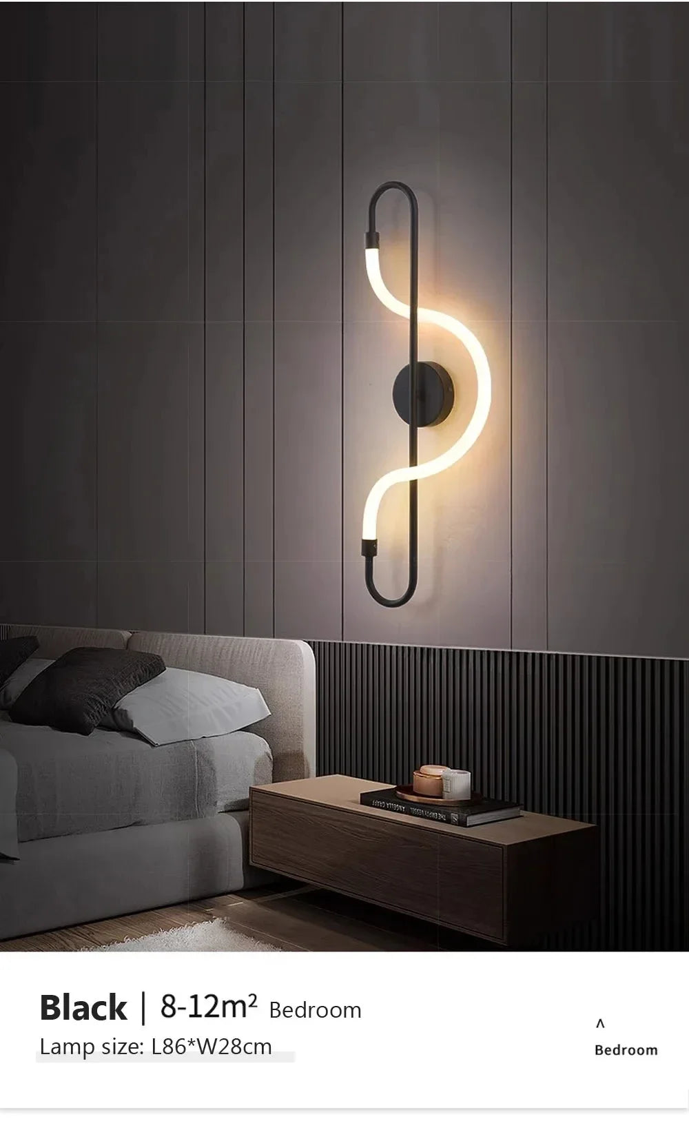 Modern LED Wall Lamp – Gold Aluminum Sconce