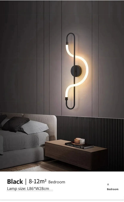 Modern LED Wall Lamp – Gold Aluminum Sconce