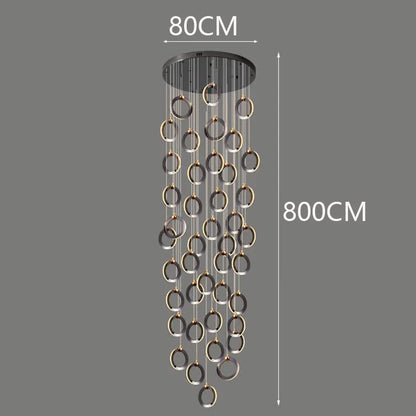 Octo - Modern LED Pendant Light Chandelier for Living Room and Staircase