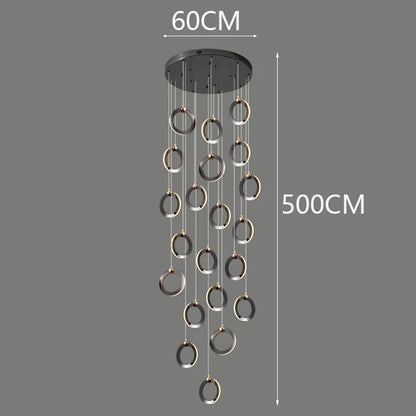 Octo - Modern LED Pendant Light Chandelier for Living Room and Staircase