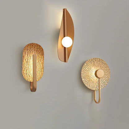 Blatt-LED-Wandleuchte – Art-déco-Nachttischleuchte