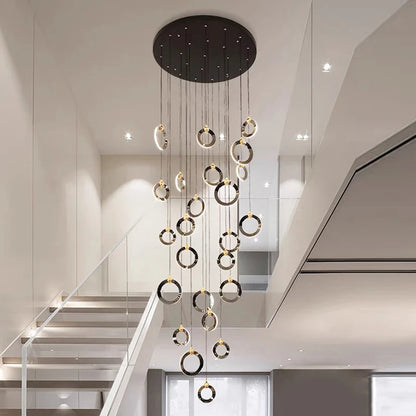 Octo - Modern LED Pendant Light Chandelier for Living Room and Staircase