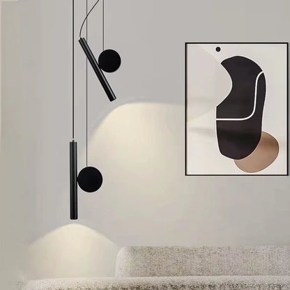 Moderne led-hanglamp met verstelbaar snoer – zwart aluminium