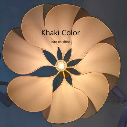 Samsarah Petal Fabric Pendant Light – Decorative LED Chandelier