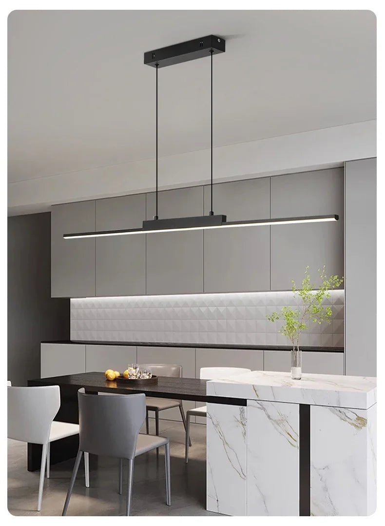 Pendant Lamps Modern Simple Dining Room Lighting for Kitchen Long Chandelier Living Room Pendant Lamp Home Decor Lighting
