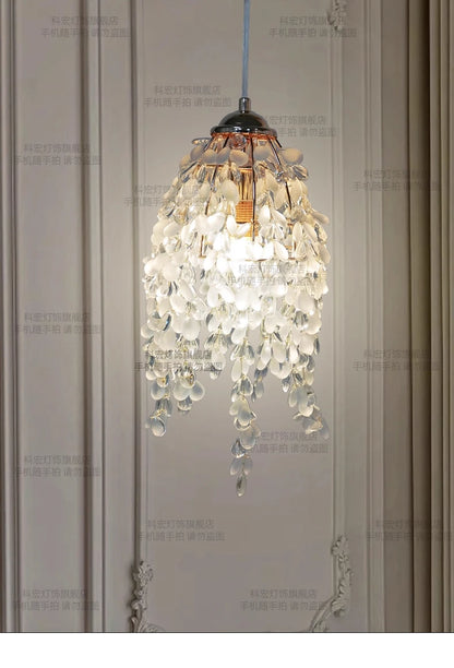 Kristallperlen-Hängeleuchte – achteckiges Design
