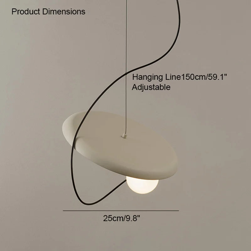Moderne led-hanglamp met magneetbevestiging – Ø25 of Ø35 cm | Wit, zwart of rood