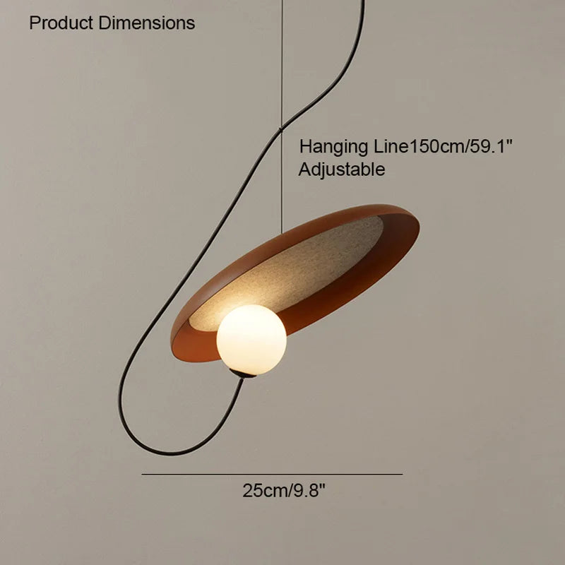 Moderne led-hanglamp met magneetbevestiging – Ø25 of Ø35 cm | Wit, zwart of rood