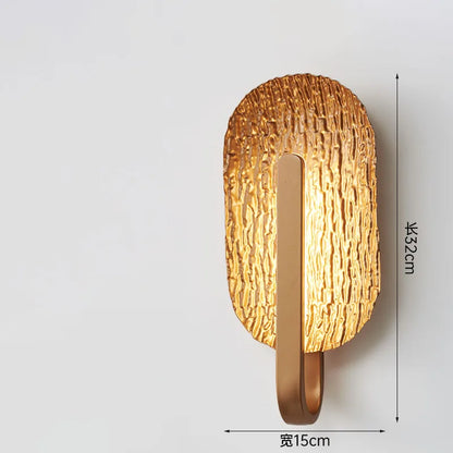 Blatt-LED-Wandleuchte – Art-déco-Nachttischleuchte