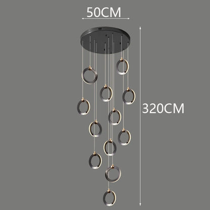 Octo - Modern LED Pendant Light Chandelier for Living Room and Staircase