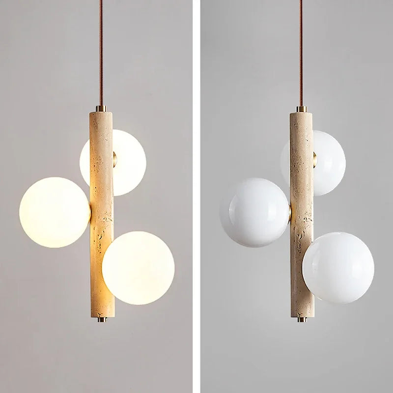 LED-Pendelleuchte im Höhlenstein-Stil – Moderner nordischer Stil