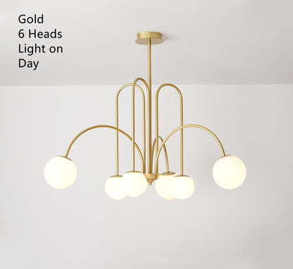 LED Pendant Light Diva - Glass Ball Chandelier