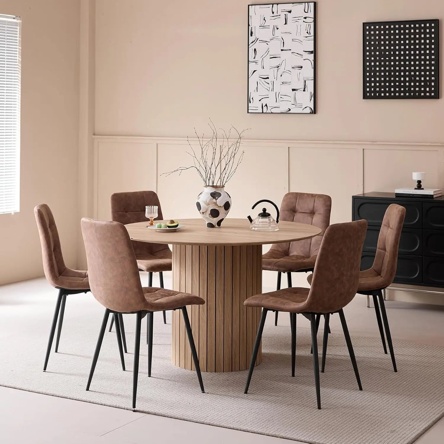 Runder Esstisch 120 cm – Moderner Landhausstil für 4–6 Personen