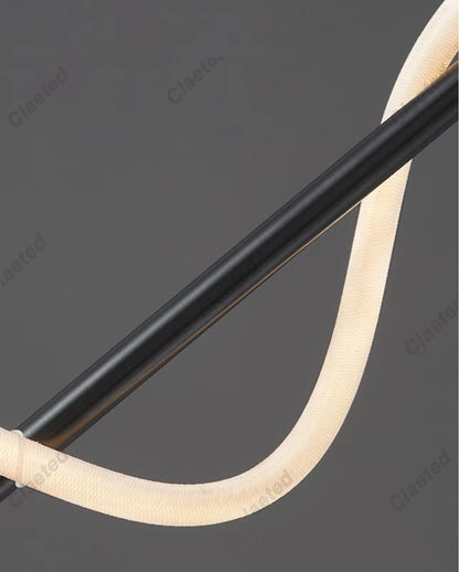 LED Spiral Wall Lamp – Modern Black & Gold Sconce | Bedroom, Living Room, Hallway