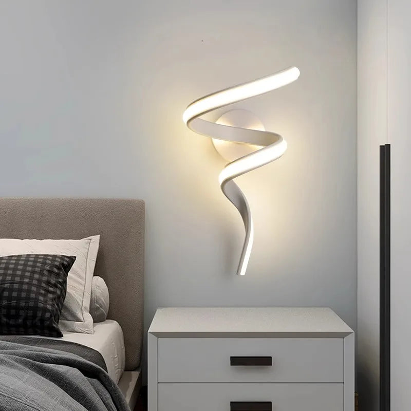 LED Wall Lamp – Modern Spiral Design