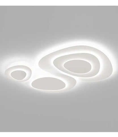 Modern White LED Ceiling Light - Minimalist Flush Mount Lamp