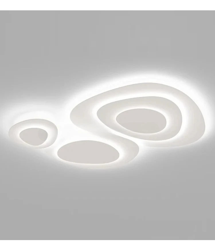 Modern White LED Ceiling Light - Minimalist Flush Mount Lamp