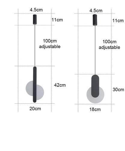 Moderne LED-hanglamp – Keuze uit 3 stijlen | Wit of zwart | Warm of koud wit